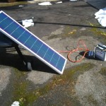 Panel, battery, and charge control.